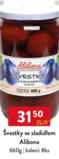 Qanto Švestky se sladidlem Alibona nabídka