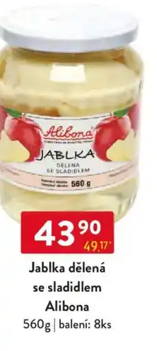 Qanto Jablka dělená se sladidlem Alibona nabídka