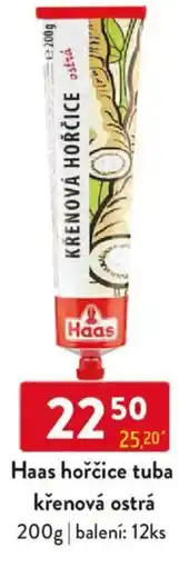 Qanto Haas hořčice tuba křenová ostrá nabídka