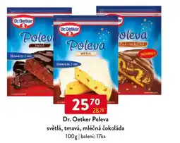 Qanto Dr. Oetker Poleva světlá, tmavá, mléčná čokoláda nabídka