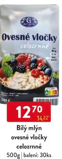 Qanto Bílý mlýn ovesné vločky celozrnné nabídka