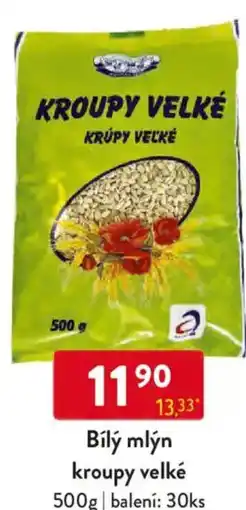 Qanto Bílý mlýn kroupy velké nabídka