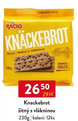 Qanto Knackebrot žitný s vlákninou nabídka