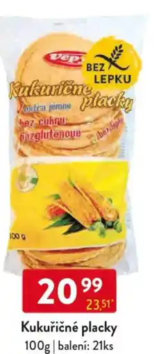 Qanto Kukuřičné placky nabídka