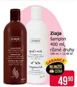 Teta Ziaja šampon 400 ml, různé druhy nabídka