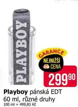 Teta Playboy pánská EDT 60 ml, různé druhy nabídka