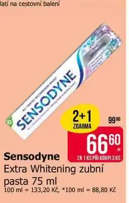 Teta Sensodyne Extra Whitening zubní pasta nabídka