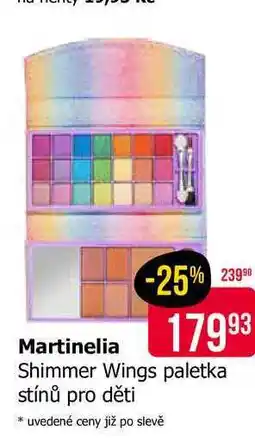 Teta Martinelia Shimmer Wings paletka stínů pro děti nabídka