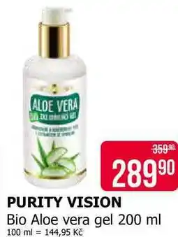 Teta PURITY VISION Bio Aloe vera gel nabídka