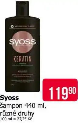 Teta Syoss šampon 440 ml, různé druhy nabídka