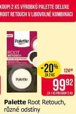 Teta Palette Root Retouch, různé odstíny nabídka