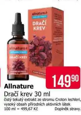 Teta Allnature Dračí krev nabídka