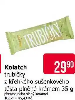 Teta Kolatch trubičky z křehkého sušenkového těsta plněné krémem nabídka