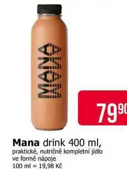 Teta Mana drink nabídka