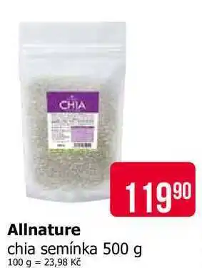 Teta Allnature chia semínka nabídka