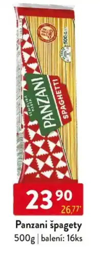 Qanto Panzani špagety nabídka