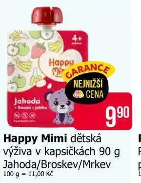 Happy Mimi dětská výživa v kapsičkách