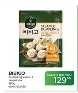 Tamda Foods BIBIGO dumpling kuřecí s zeleninou nabídka