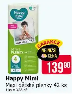 Teta Happy Mimi Maxi dětské plenky 42 ks nabídka