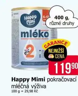Teta Happy Mimi mléko nabídka