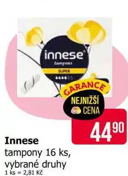 Teta Innese tampony 16 ks, vybrané druhy nabídka