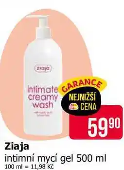 Teta Ziaja intimní mycí gel nabídka