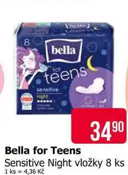 Teta Bella for Teens Sensitive Night vložky 8 ks nabídka