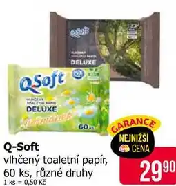 Teta Q-Soft vlhčený toaletní papír, 60 ks, různé druhy nabídka