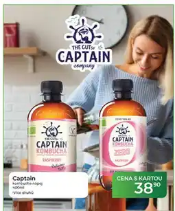 Tamda Foods Captain kombucha nápoj nabídka