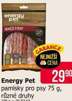 Teta Energy Pet pamlsky pro psy 75 g, různé druhy nabídka