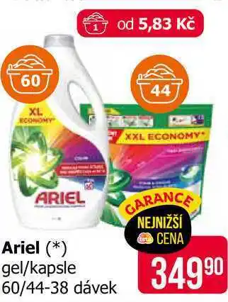 Ariel gel/kapsle 60/44-38 dávek