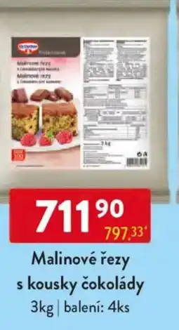 Qanto Dr.Oetker Malinové řezy s kousky čokolády nabídka