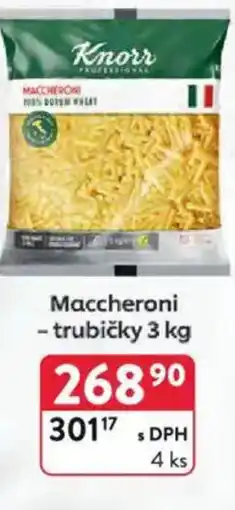 Qanto Knorr Maccheroni - trubičky nabídka