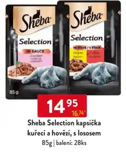 Qanto Sheba Selection kapsička kuřecí a hovězí, s lososem nabídka