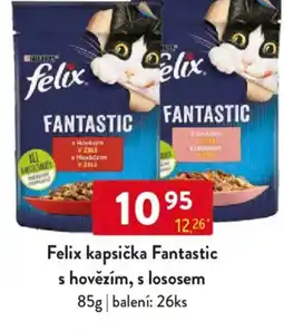 Qanto Felix kapsička Fantastic s hovězím, s lososem nabídka