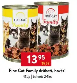 Qanto Fine Cat Family drůbeží, hovězí nabídka