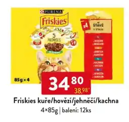 Qanto Friskies kuře/hovězí/jehněčí/kachna nabídka