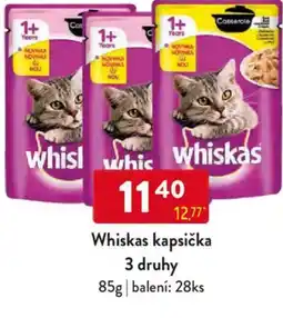 Qanto Whiskas kapsička 3 druhy nabídka
