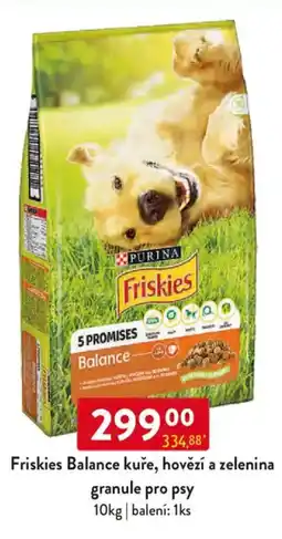 Qanto Friskies Balance kuře, hovězí a zelenina granule pro psy nabídka