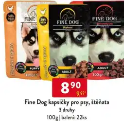 Qanto Fine Dog kapsičky pro psy, štěňata 3 druhy nabídka