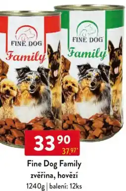 Qanto Fine Dog Family zvěřina, hovězí nabídka