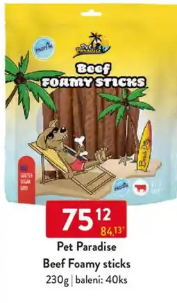 Qanto Pet Paradise Beef Foamy sticks nabídka