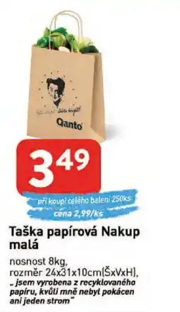 Qanto Taška papírová Nakup malá nabídka