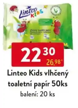 Qanto Linteo Kids vlhčený toaletní papír 50ks nabídka