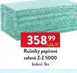 Qanto Ručníky papírové zelené Z-Z 5000 nabídka
