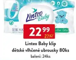 Qanto Linteo Baby klip dětské vlhčené ubrousky 80ks nabídka
