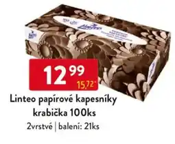 Qanto Linteo papírové kapesníky krabička nabídka