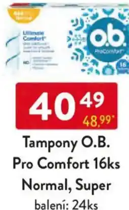 Qanto Tampony O.B. Pro Comfort Normal, Super nabídka