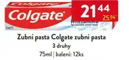 Qanto Zubní pasta Colgate zubní pasta nabídka