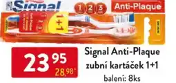 Qanto Signal Anti-Plaque zubní kartáček 1+1 nabídka